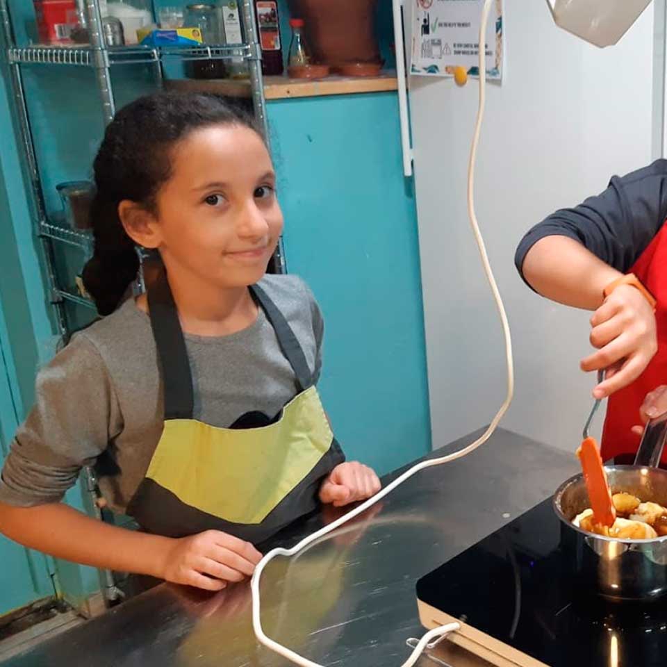 Taller de cocina infantil, helados y pasta